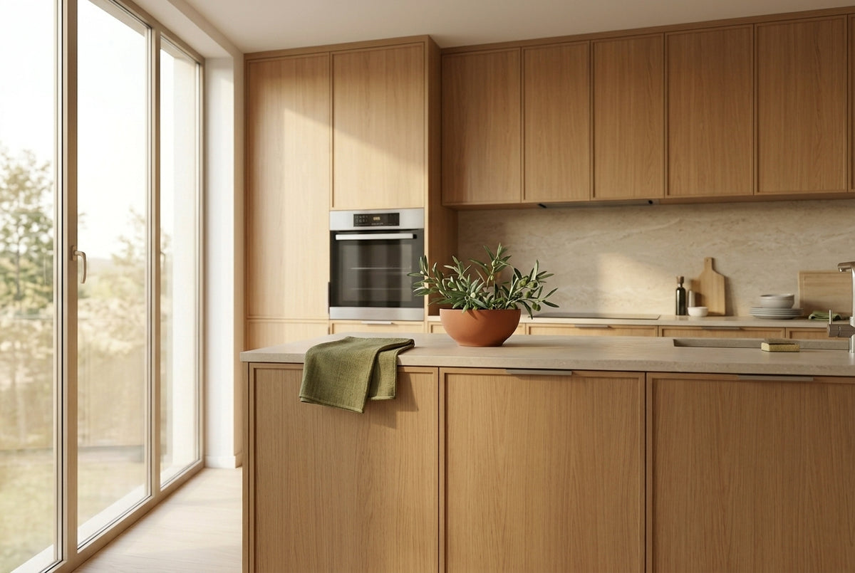 Warm Oak Kitchen